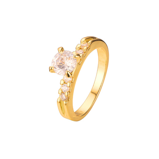 Anillos apilables en Oro de 18K, colores baño de Oro de 14K