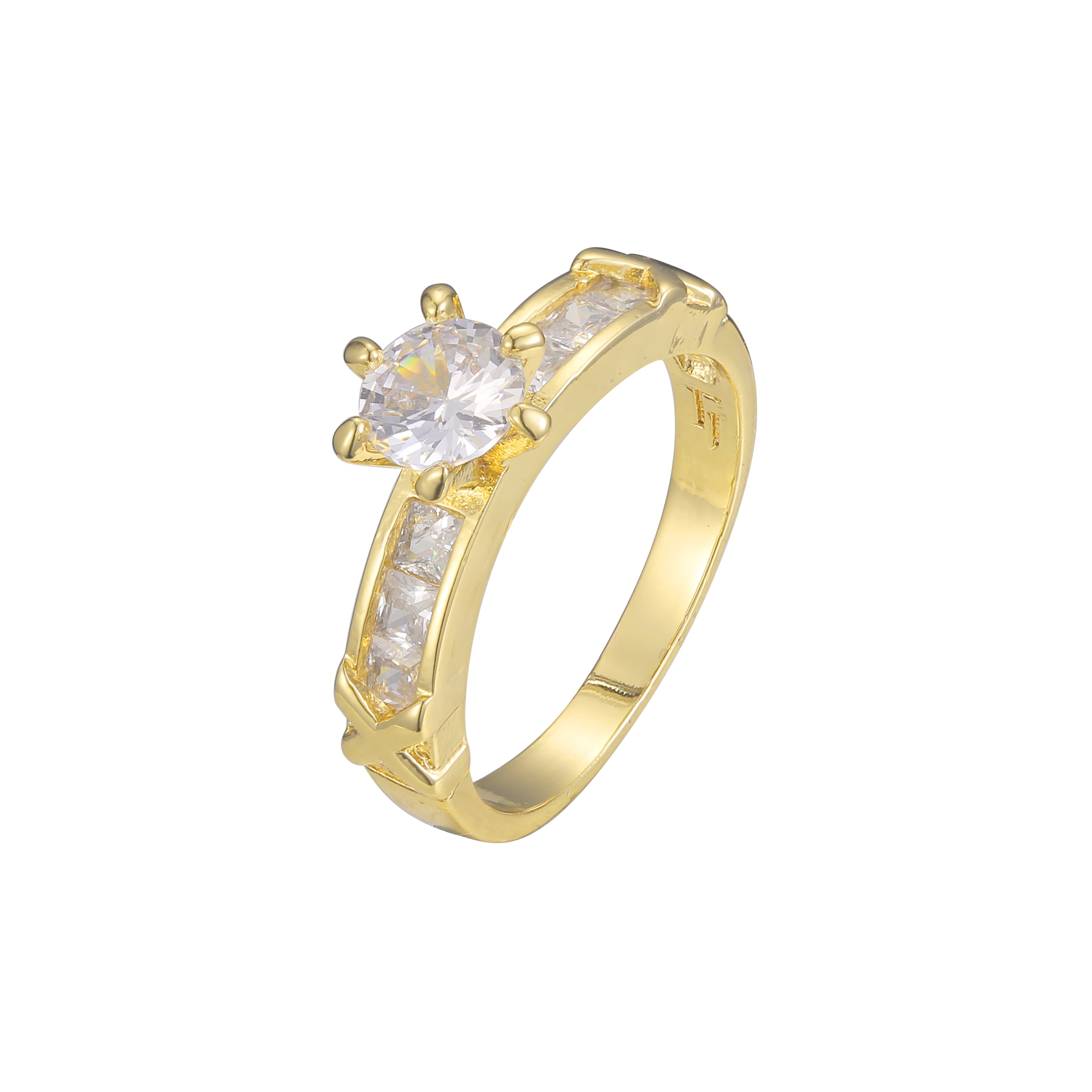 Stackable rings in 18K Gold, White Gold, 14K Gold plating colors
