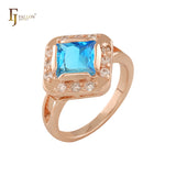 Halo-Ringe aus 18-karätigem Gold