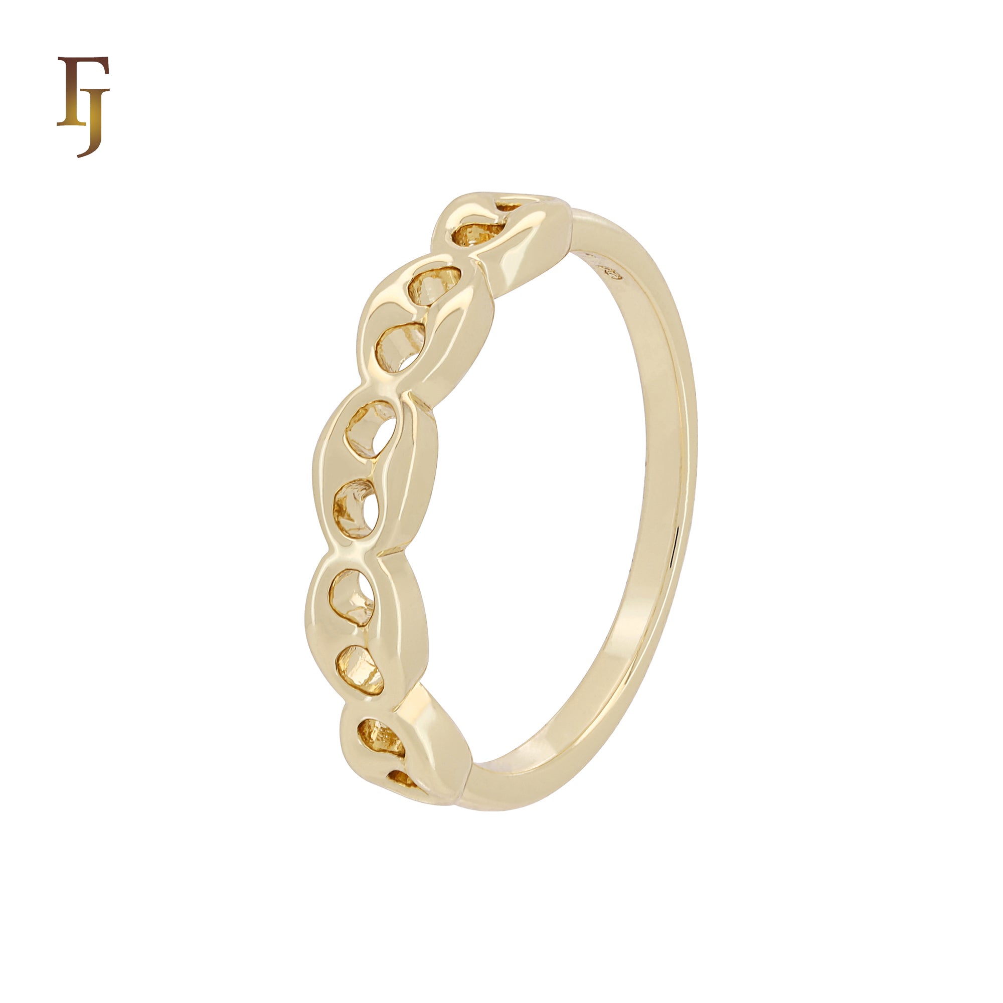 Buckle linked 14K Gold Minimalism 14K Gold Fashion Rings