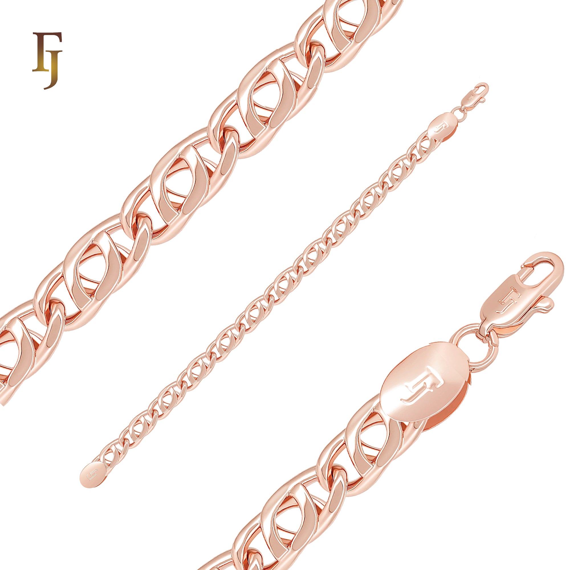 Marquise Horse eye hollow Snail Link Rose Gold Bracelets Chains