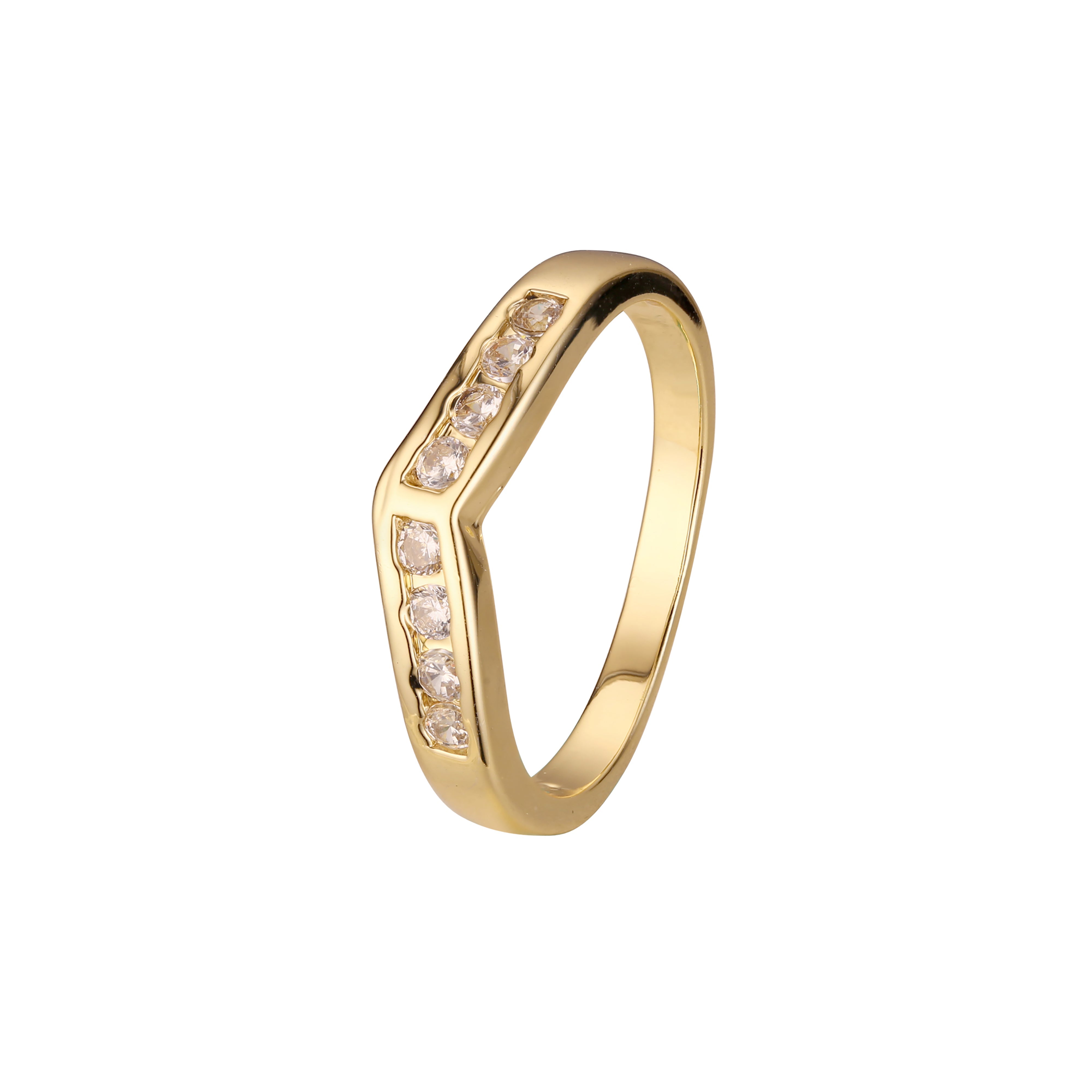 18K 金、白金、14K 镀金颜色的套戒