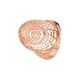 Anéis em ouro 14K, ouro rosa, duas cores de revestimento