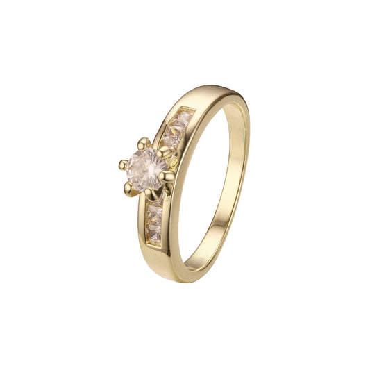Anillos apilables en colores Oro 18K, Oro Blanco, Baño Oro 14K