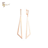 Tall Triangular drop Rose Gold Russian Lock