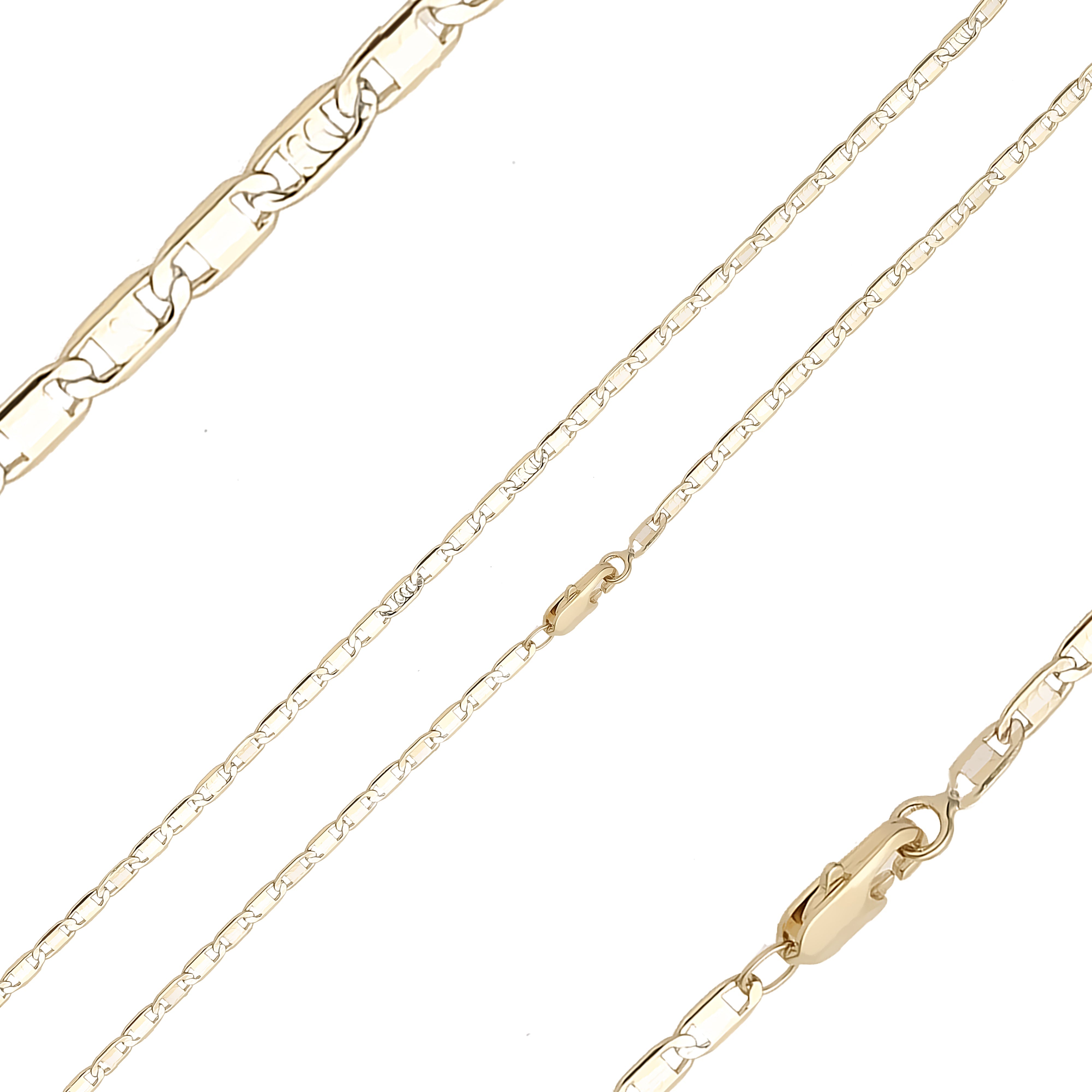 Mariner link curved ripple hammered 14K Gold, Rose Gold, two tone chains YIAKQ