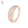Thousand Rhumbus textured Rose Gold Fashion Rings