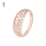 Thousand Rhumbus textured Rose Gold Fashion Rings