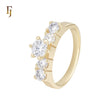 Five 7.3mmwhite CZs 14K Gold Engagement Rings