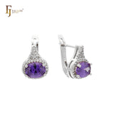 серьги-солитеры из Красное золото 585 пробы