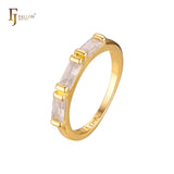 Stapelbare Ringe aus 18-kar?tigem Gold, Wei?gold und 14-kar?tiger Vergoldung