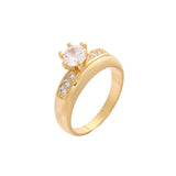 Infinity-Herzringe mit Pflastersteinen aus 14-kar?tigem Gold und Ros¨¦gold-Beschichtung