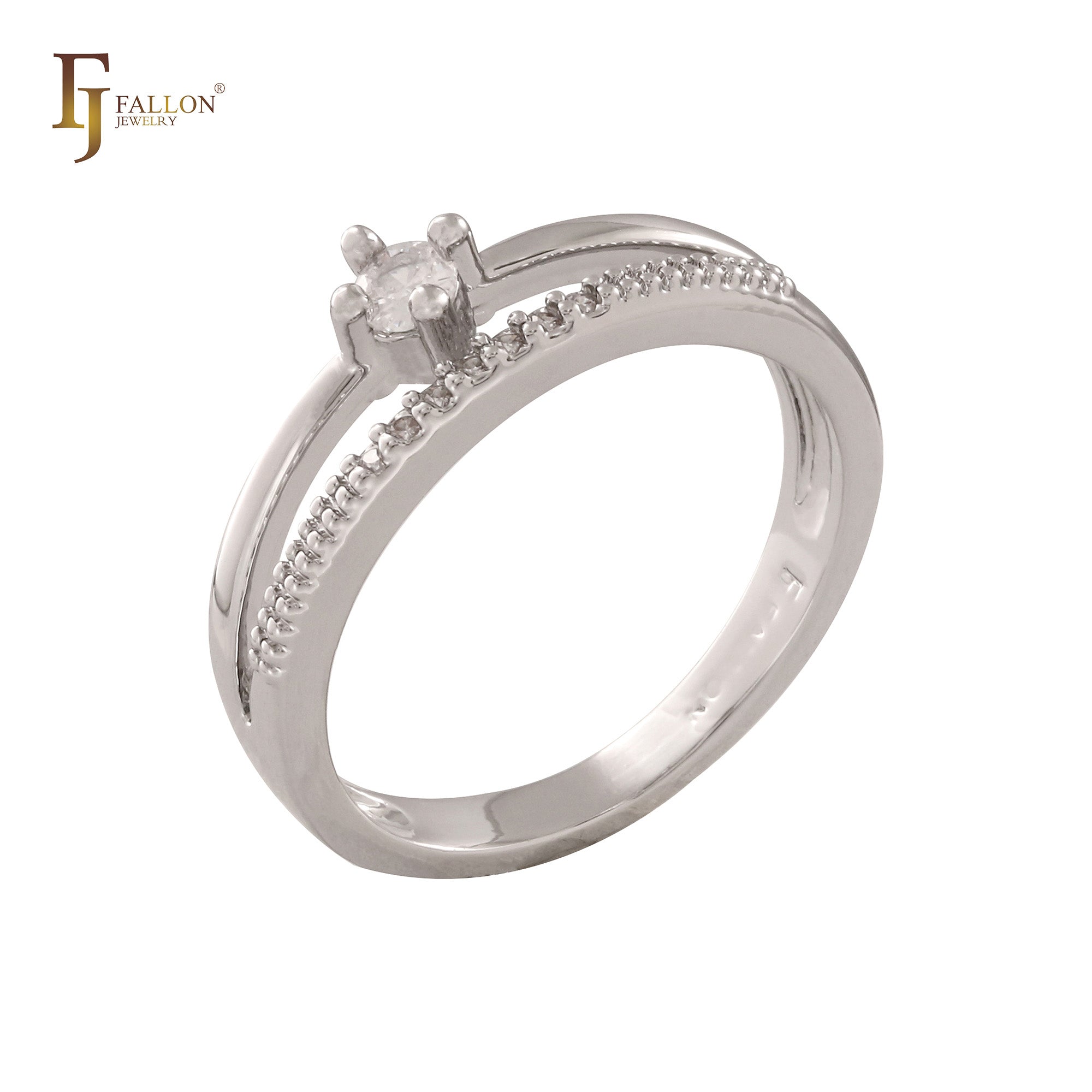 Zweifarbige breite Ringe aus Ros¨¦gold