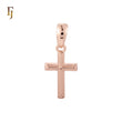 Pure Latin Style Rose Gold Catholic Cross Pendant