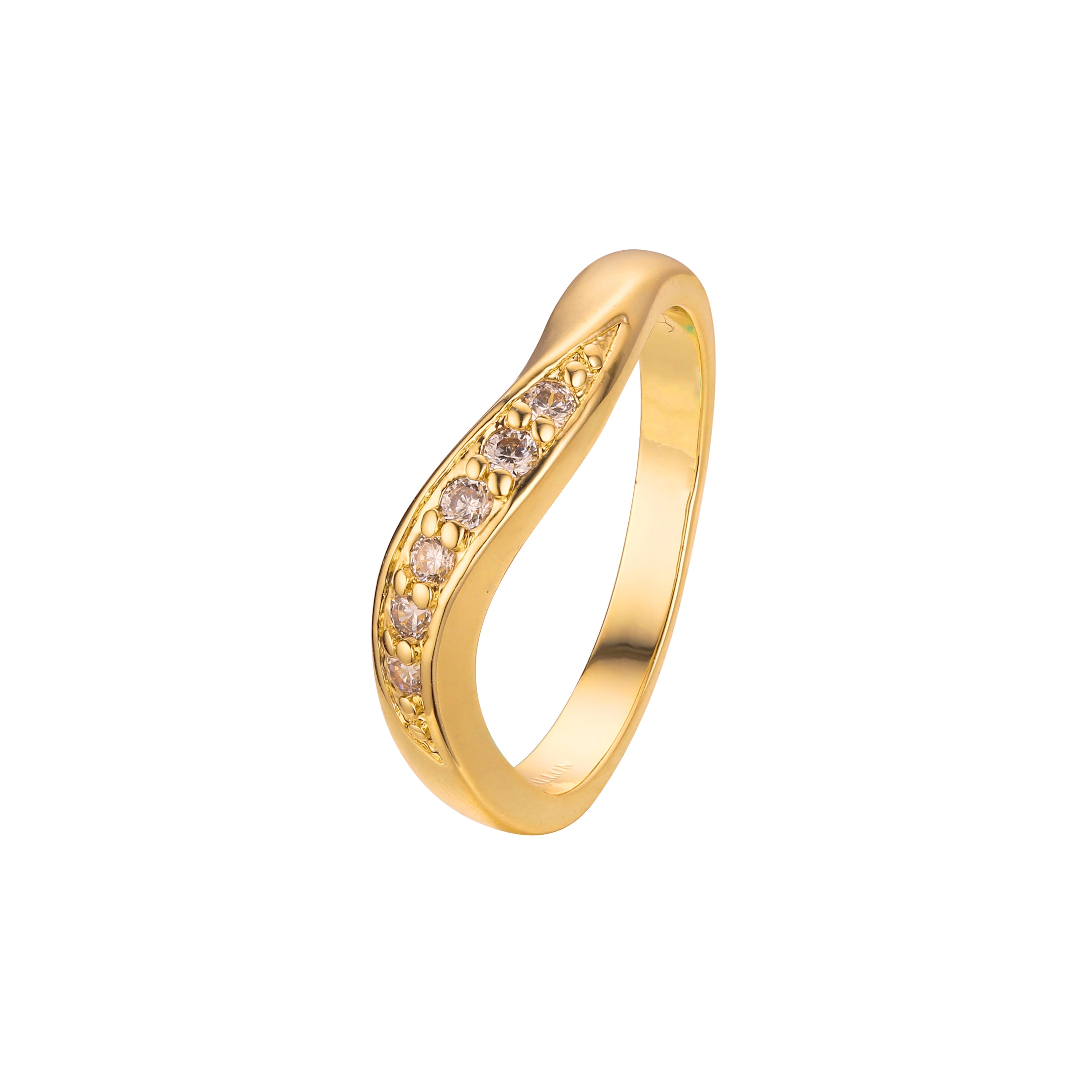 Twisted fashion stackable rings in 18K Gold, White Gold, 14K Gold, 18K Gold plating colors