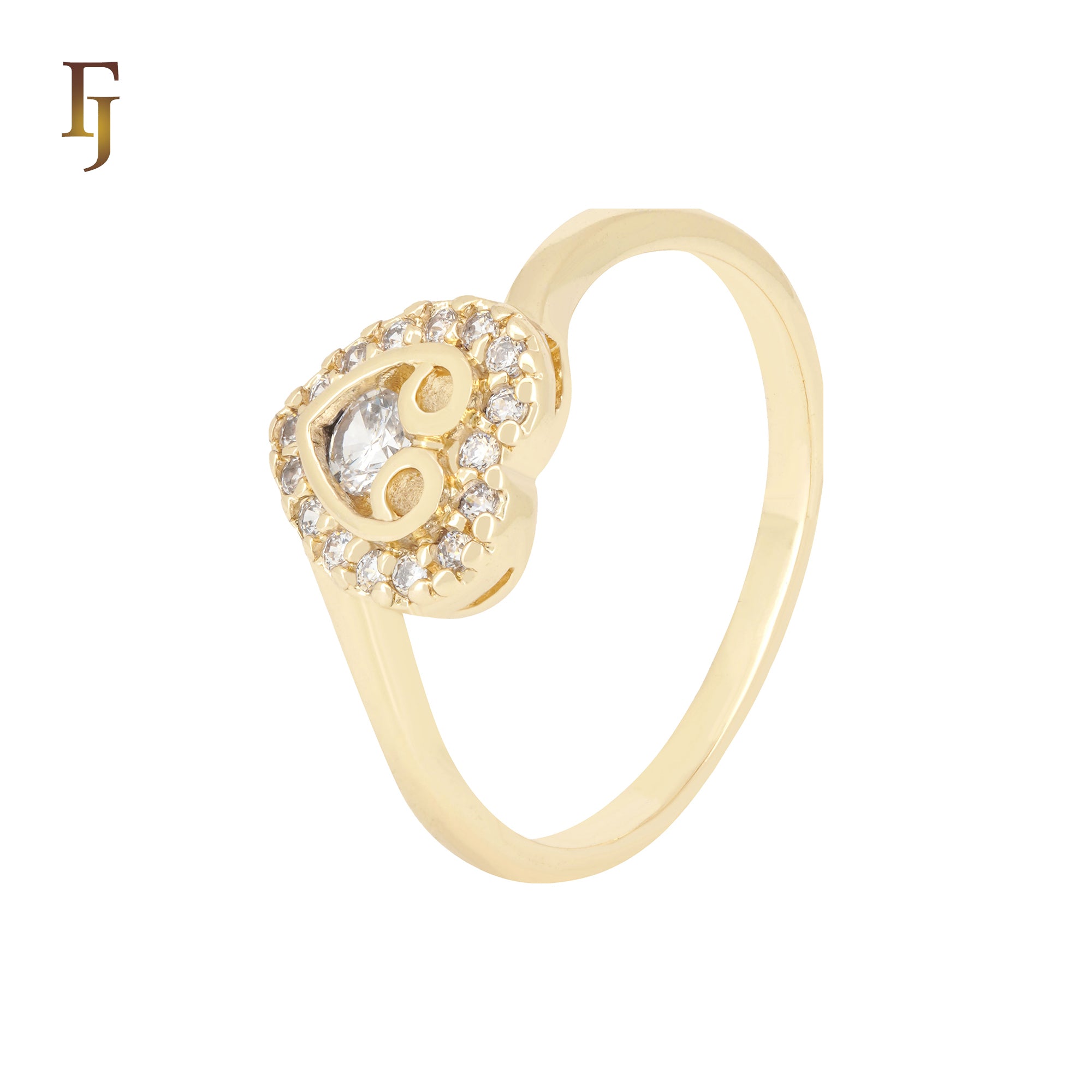 Cluster white Czs 14K Gold Fahsion Rings