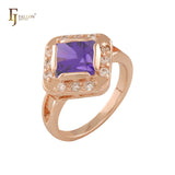 Halo-Ringe aus 18-karätigem Gold