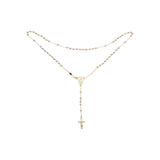 Collar Rosario Católico Virgen de Guadalupe Italiano bañado en Oro 18K, Oro 14K, Oro 14K bicolor