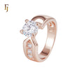 Solitaire white CZs Rose Gold Fahsion Rings