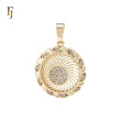 Sun spinning 14K Gold Pendant