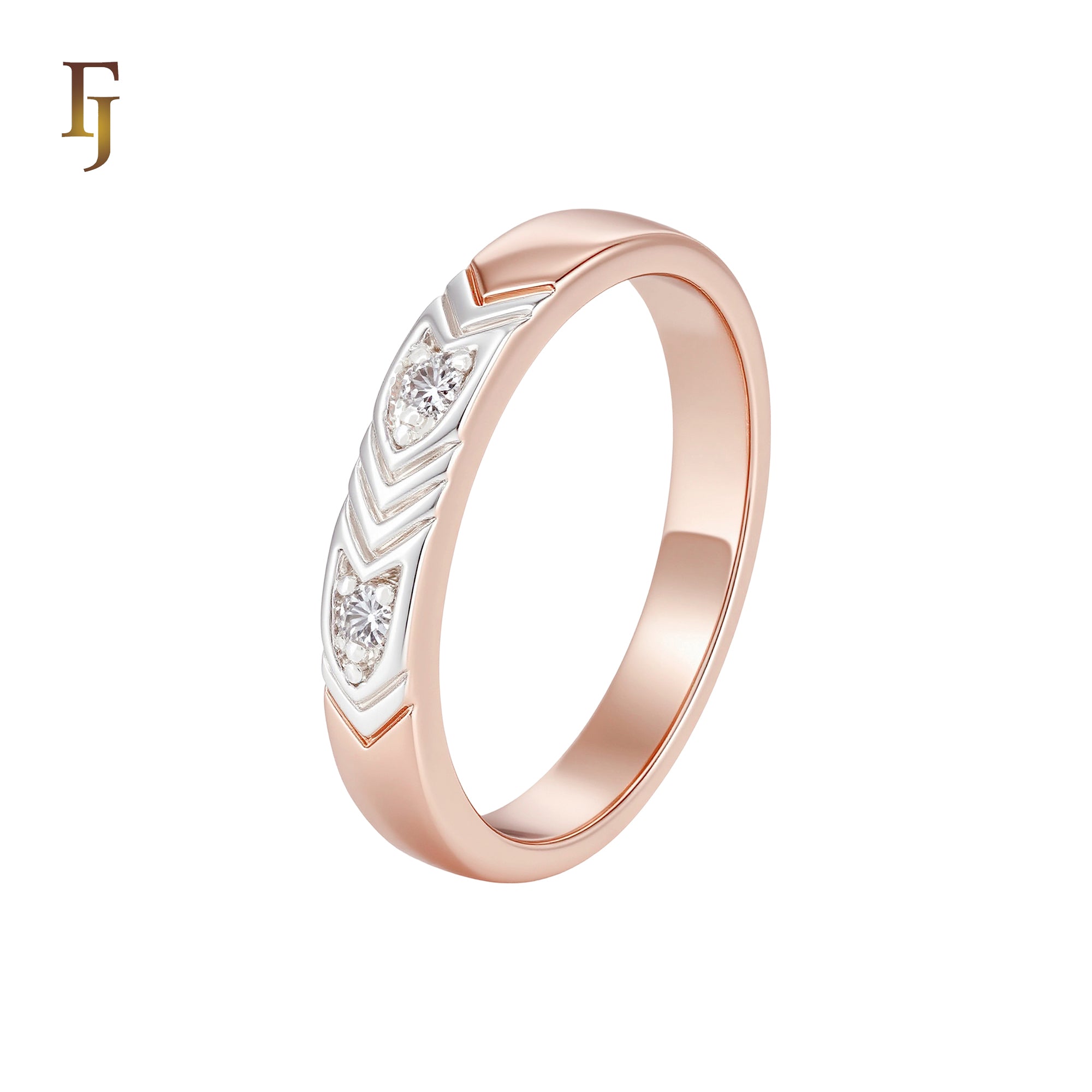 Halo Flower of solitaire white or deep blue CZ Rose Gold Fashion Rings