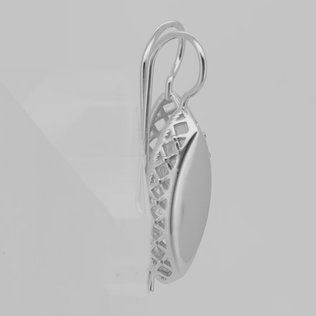 Pendientes de gancho de alambre en Oro 14K, colores de baño de oro rosa.