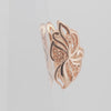 Pendientes flor mariposa en Oro de 14K, baño de Oro rosa colores