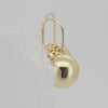 Pendientes de abalorios con gancho de alambre en Oro 14K, colores de baño de oro rosa.