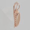Pendientes de gancho de alambre en Oro 14K, colores de baño de oro rosa.