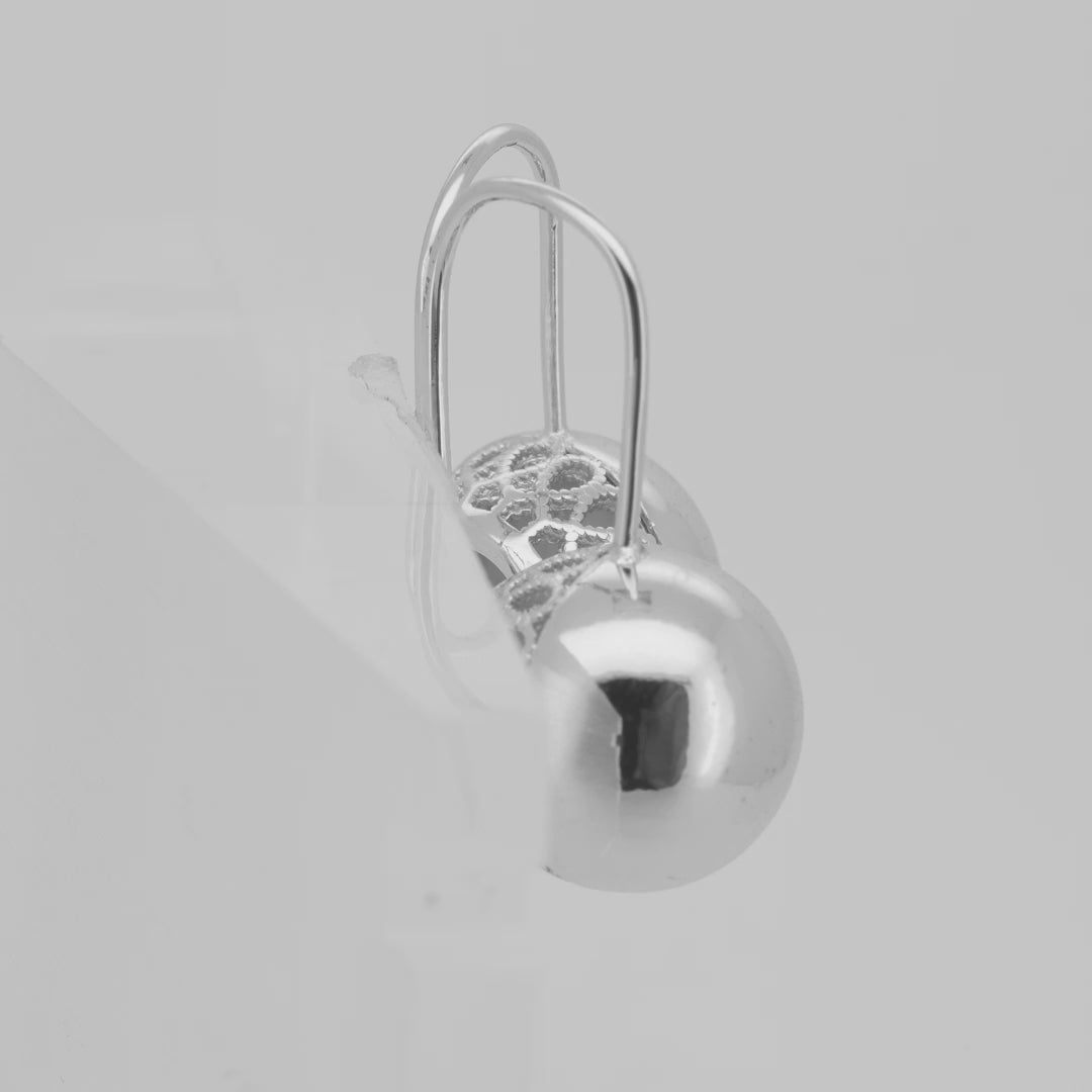 Pendientes de abalorios con gancho de alambre en Oro 14K, colores de baño de oro rosa.
