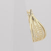 .Aretes en Oro de 14K, Oro Rosa, colores de baño en dos tonos