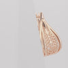 .Aretes en Oro de 14K, Oro Rosa, colores de baño en dos tonos