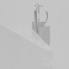 .Simple Fashion Long Square Glossy 585 Rose Gold, 14K Gold, White Gold Wire Hook Pendientes colgantes para mujer