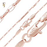 Sequin Lace Rose Gold Fancy Link Chain