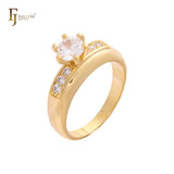 Infinity-Herzringe mit Pflastersteinen aus 14-kar?tigem Gold und Ros¨¦gold-Beschichtung