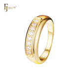 Infinity-Herzringe mit Pflastersteinen aus 14-kar?tigem Gold und Ros¨¦gold-Beschichtung