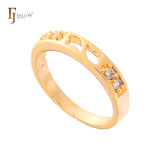 Stackable rings in 18K Gold, 14K Gold plating colors
