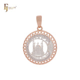 Круглый исламский кулон Kleidoscope из розового золота в двух тонах