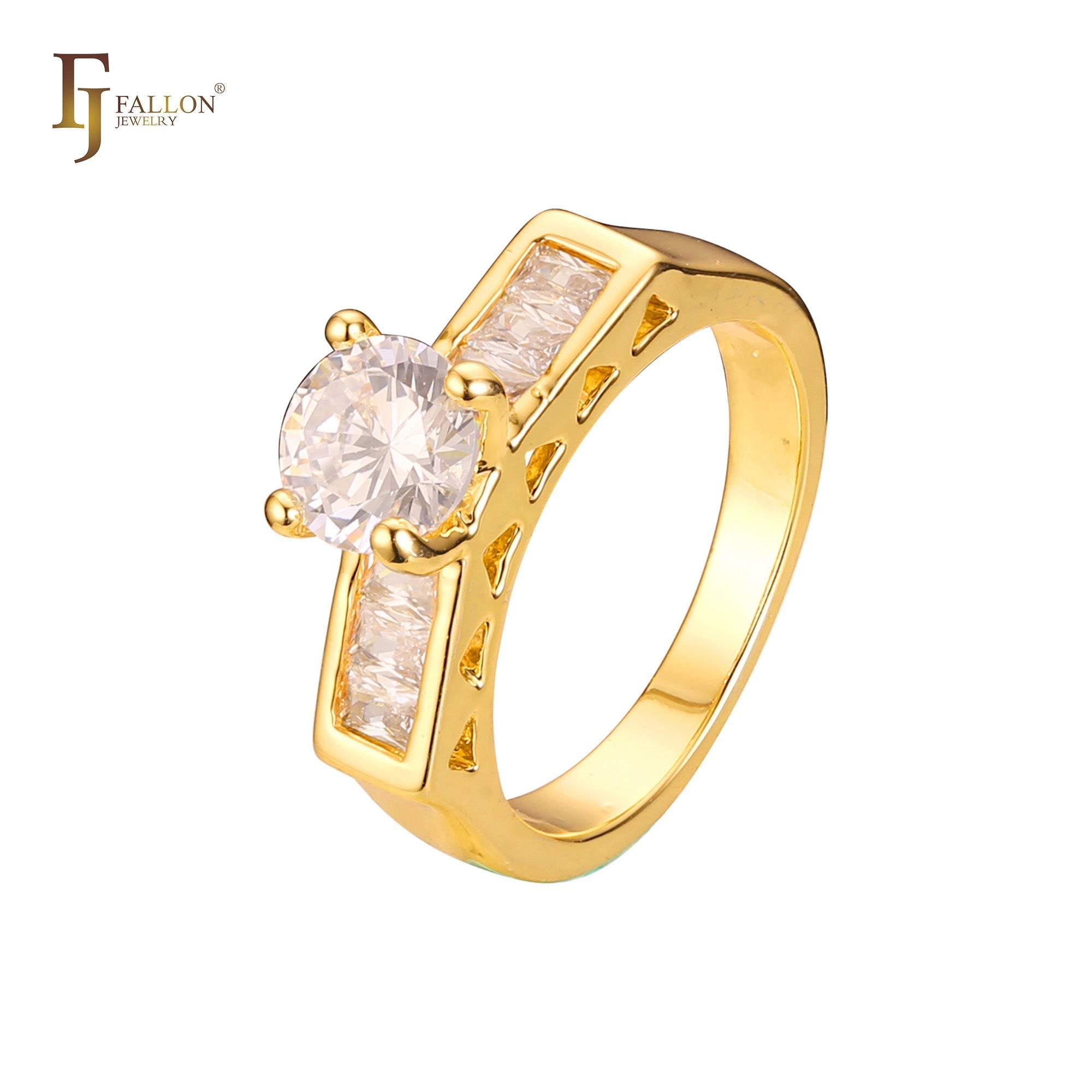 Stapelbare Ringe aus 18-kar?tigem Gold, Wei?gold und 14-kar?tiger Vergoldung