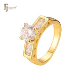 Stapelbare Ringe aus 18-kar?tigem Gold, Wei?gold und 14-kar?tiger Vergoldung
