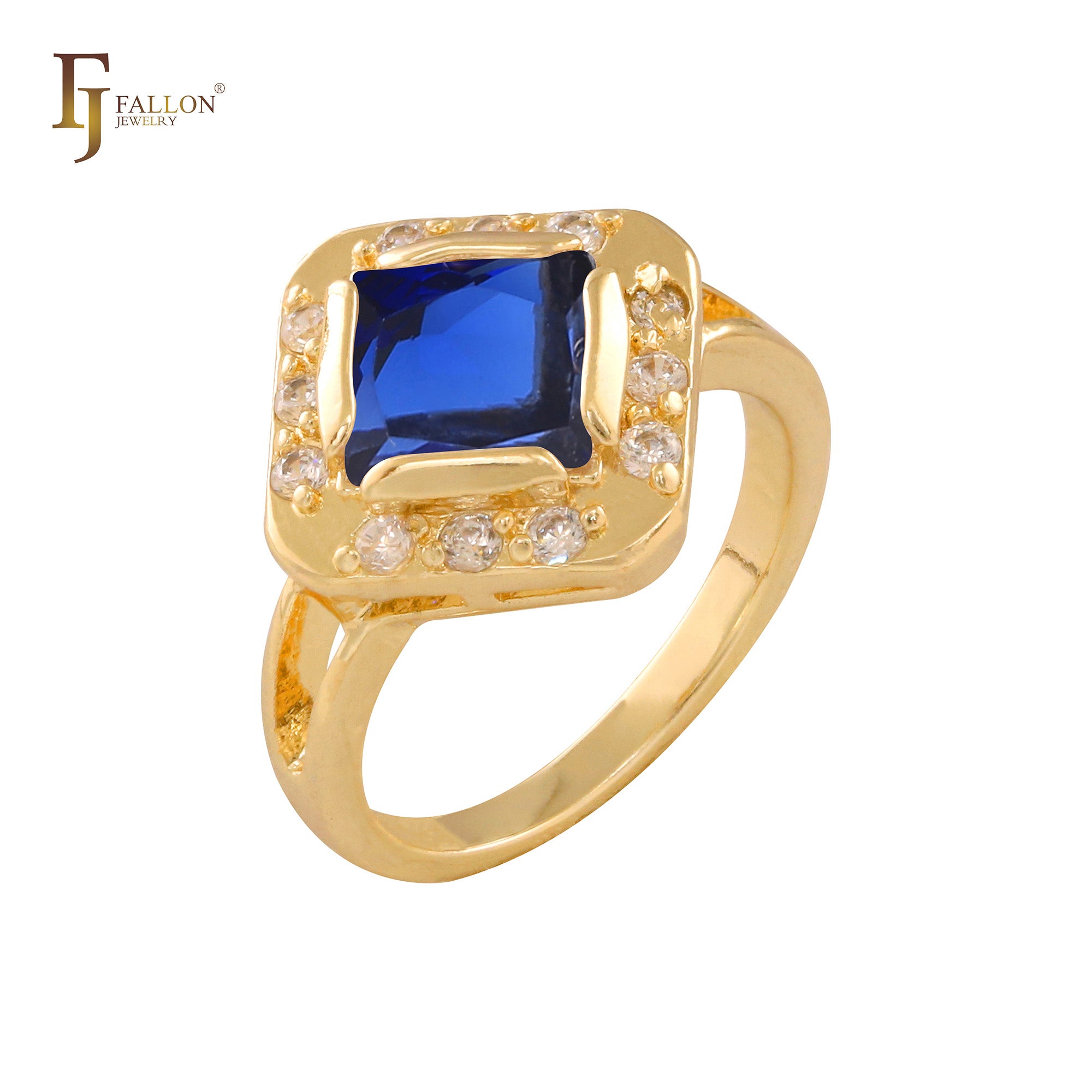 Halo-Ringe aus 18-karätigem Gold