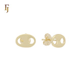 Gold Plated Earring Backs – Butterfly Clutch 14K Gold Stud Earring Stoppers 6×4.7mm | Secure Ear Stud Findings by FJ Jewelry
