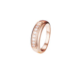Infinity-Herzringe mit Pflastersteinen aus 14-kar?tigem Gold und Ros¨¦gold-Beschichtung