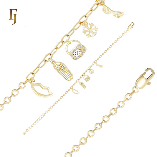 Little Charms 14K Gold Bracelets