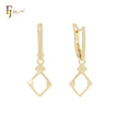 Серьги-клипсы Rhombus in Rhombus из 14-каратного золота, розового золота, белого золота