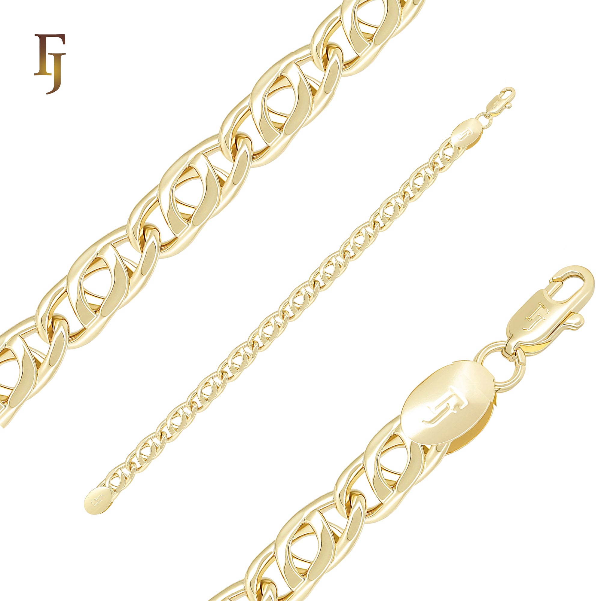 Marquise Horse eye hollow Snail Link Rose Gold Bracelets Chains