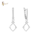 Серьги-клипсы Rhombus in Rhombus из 14-каратного золота, розового золота, белого золота