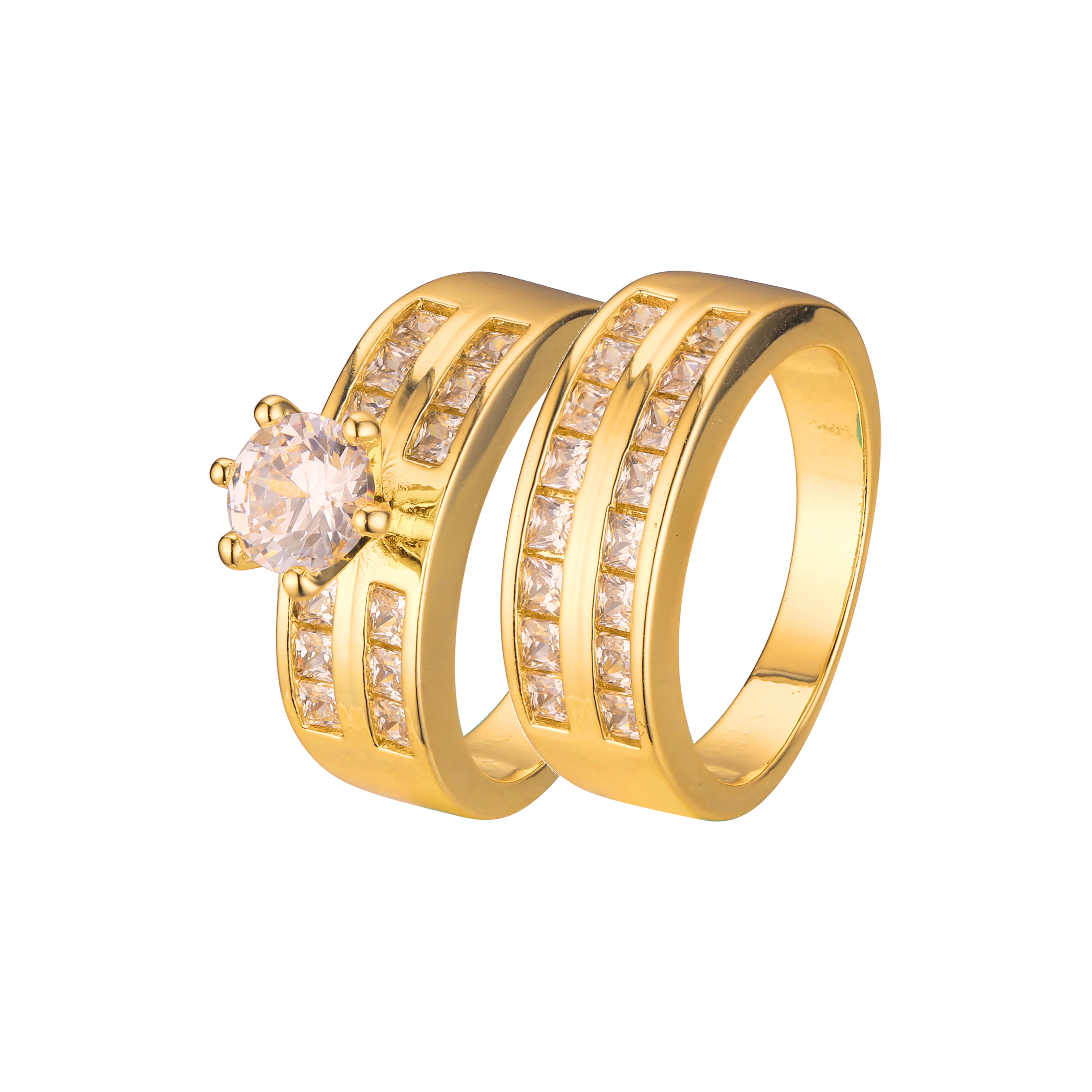 Anillos apilables en colores Oro 18K, Oro Blanco, Baño Oro 14K