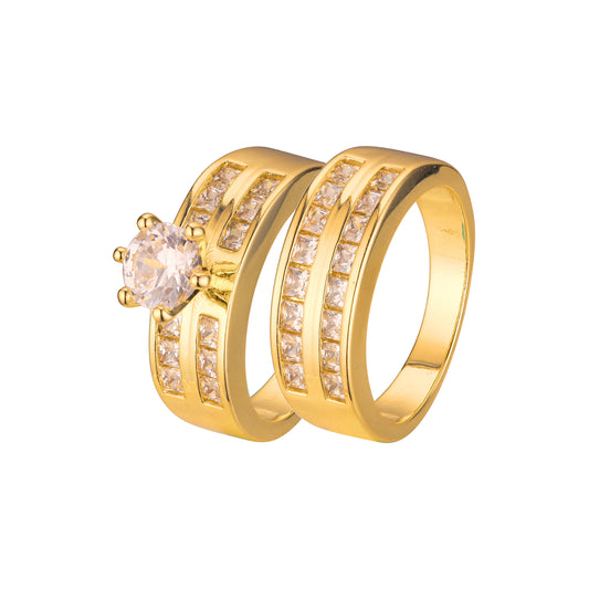 Anillos apilables en colores Oro 18K, Oro Blanco, Baño Oro 14K