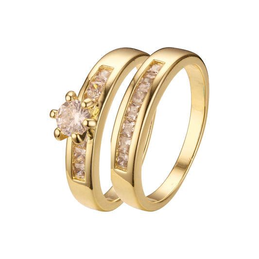 Anillos apilables en colores Oro 18K, Oro Blanco, Baño Oro 14K
